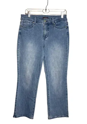 NYDJ Marilyn Straight Leg Ankle Crop Jeans Size 8T Cool Embrace Coolmax 8 Tall