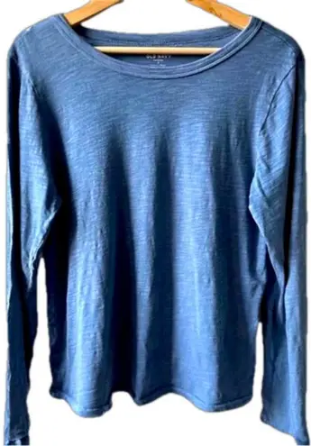Old Navy  blue long sleeve t-shirt medium thin layer casual athleisure activewear