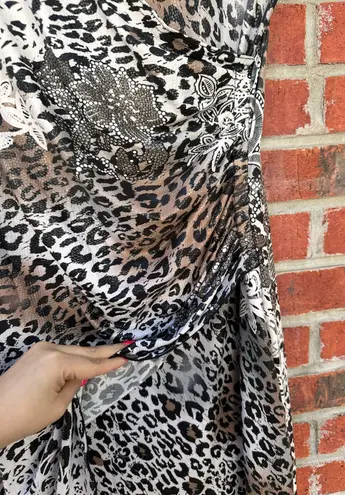 Joseph Ribkoff mixed print faux wrap dress Size 6
