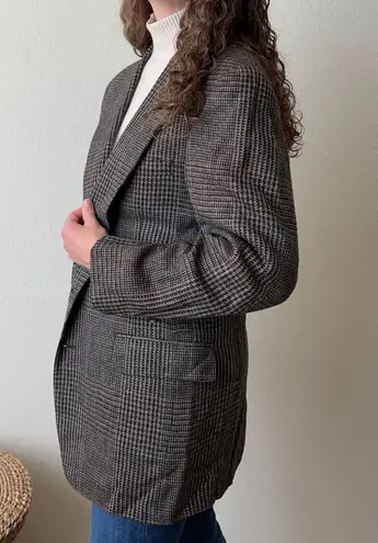 Nordstrom Vintage  Gray Plaid Blazer