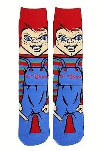 Chucky Crew Socks Horror Movie Evil Doll Unisex Adult Scary Halloween Creepy NEW Multiple