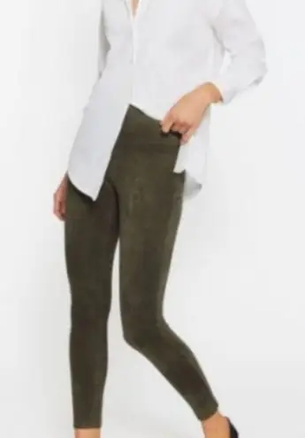 J. McLaughlin Lori Suede Legging, Olive Green | Size XS
