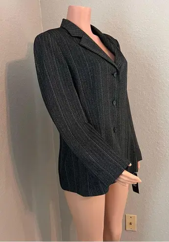 Le Suit  Women's Blazer Jacket Suit Separate Size 18 Gray Casual Bussiness office