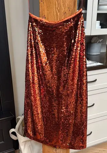 Marie Oliver Sequin Midi Pencil Skirt