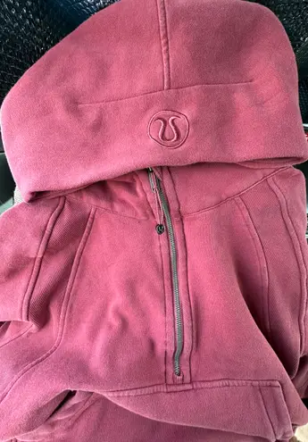 Lululemon Half Zip Burgundy Scuba