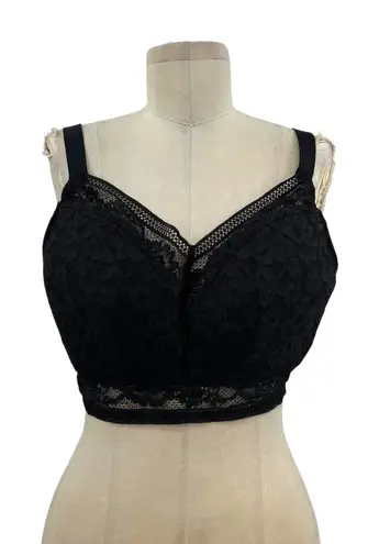 Knix Wireless Lace Bustier Bra Black Size XXXL+ 42D 42DD 42E 42DDD Size undefined