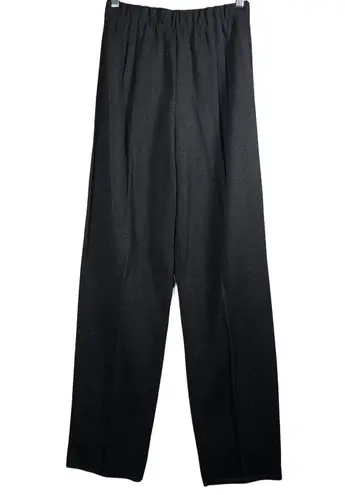 Dylani Knitwear Pants Womens S Black High Waist Wide Leg Pull On Minimalist