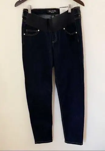 Savi Parker Maternity Jeans Size 29 NEW Dark Blue Wash Low Panel Stretch Waist
