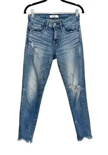 MOUSSY Vintage Lenwood Cropped Distressed Skinny Jeans 24