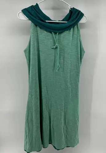Kuhl Vega Dress Reversible Sleeveless Pocket Drawstring Cowl Mint Teal Medium