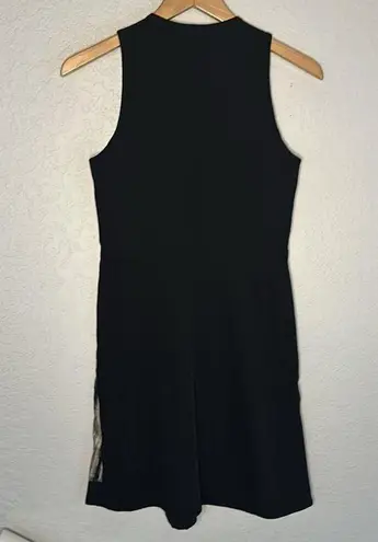 Rebecca Taylor Silk Artsy Front Zip Dress Black Watercolor Camo Cocktail Party