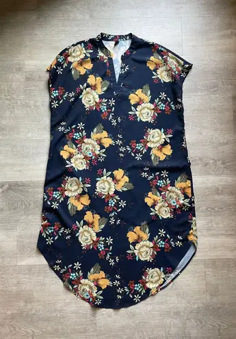 Emery Rose Floral Midi Dress Size XL Spring Multi