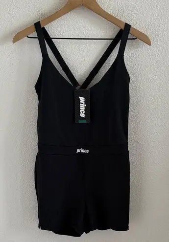 NWT Prince Volley Short Romper Black Jumpsuit Medium