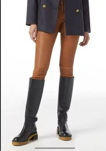 Frame Le Canon Women's Black Leather Knee-High Riding Boots Size 6.5