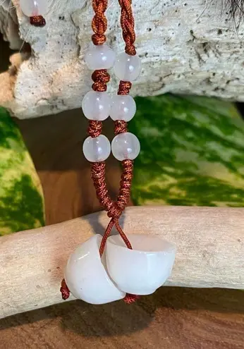 Handmade Adjustable Silk Jade Necklace