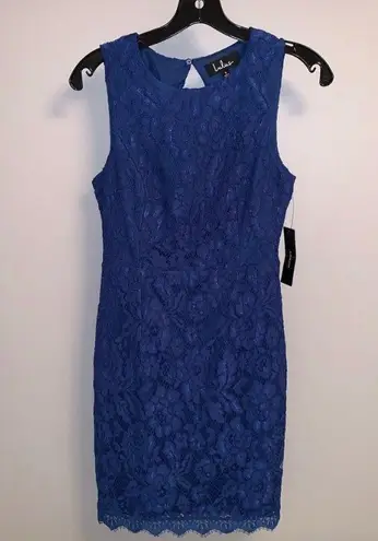 Lulus Rhythm Of Love Blue Lace Dress