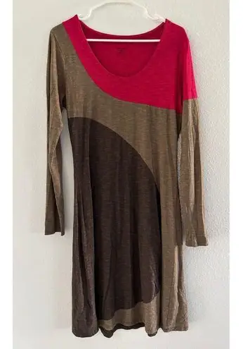 Horny Toad Dress Womens Medium Long Sleeve Sporty Minimalist Stretch Knit Active