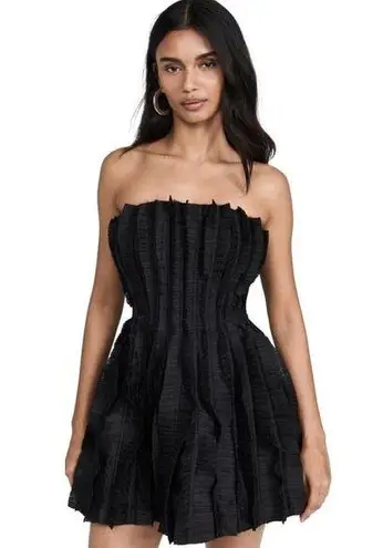 Aje Hybrid Pleated Linen Blend Strapless A