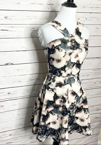 Love...Ady Love…Ady Pink & Black Floral Party Dress Size Small