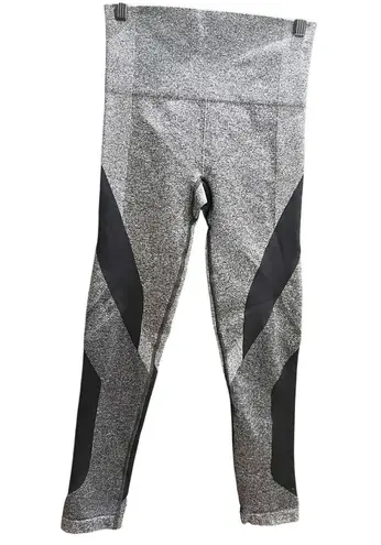 LNDR UK Marled Gray Colorblock Black Seamless Leggings Size Small Medium