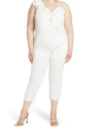 Parker NWT  Addison Revolve Asymmetrical Jumpsuit in White, New w/Tag Retail $278