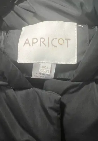 Womens Apricot Oversized Padded Contrast Puffer Coat Black Size 4