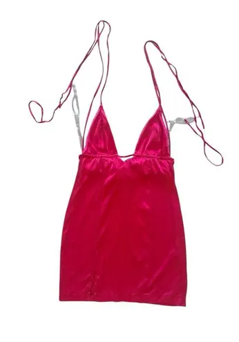 Elegant Pink Satin Slip Dress zeliha Xara mini dress size S