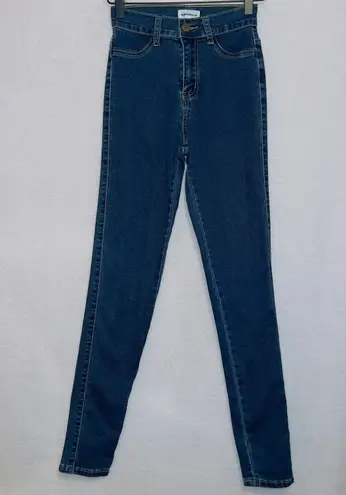 superdown Giselle High Rise Jeans in Dark Blue Wash