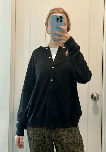 Sag Harbor Women’s Black Cardigan Size Large