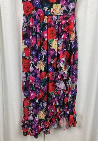 Ivy City Co Black Floral Havana Dress Sz.L NWT Size L