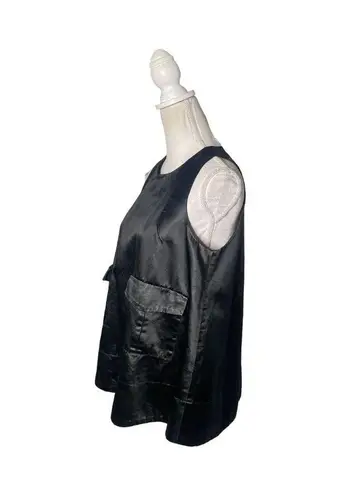 Carven Sleek Pocket Top Black Womens Size 38 US 6