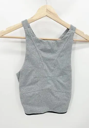 Koral Women's Gray Defense Crop Top In Cloud Sports Bra Size Medium NWT