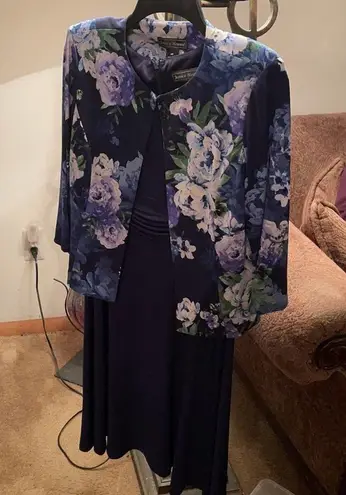 Jessica Howard 2 piece dress floral jacket 10P