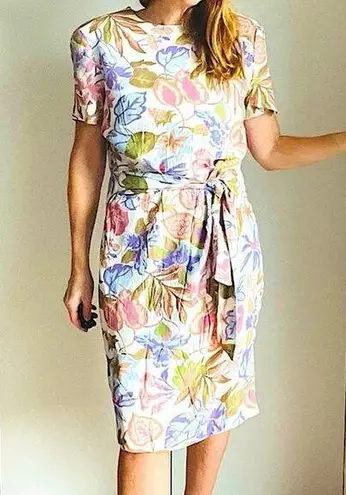 Vintage 90s Dress pastel Romantic Soft Girl Size Medium Wedding Guest Cottagecor Pink