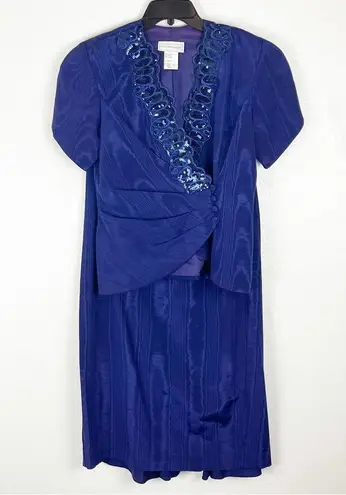 SCOTT McCLINTOCK American Vintage Purple Two Piece Suit Set, Size 12P