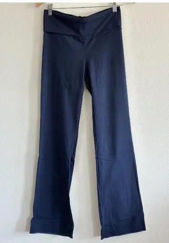 SKIMS Cotton Jersey Foldover Pant in Navy, Size Medium