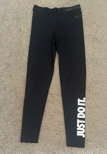 Nike  Pro Dri-Fit “Just Do It” Active Wear Leggings