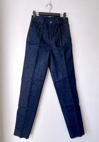 Vinatge 80s Deadstock Virginian Special High Rise Trouser Tapered Jeans 27" NWT. Blue