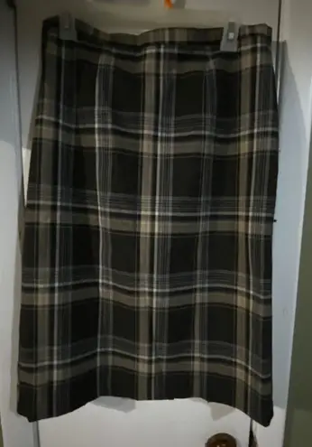 Isaac Mizrahi plaid pencil skirt Sz 10