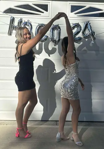 black hoco dress Size M