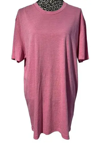 DKNY Geranium Pink Crew Neck Shirt Dress XXL NWT