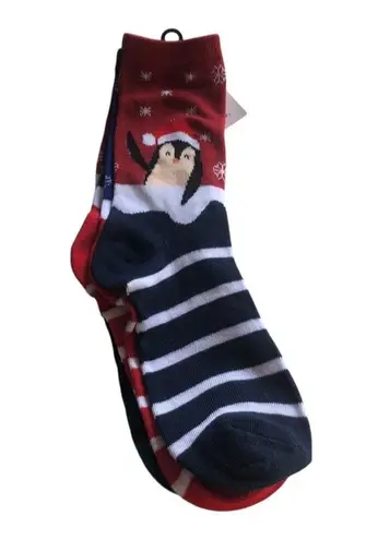 Ladies NWT Christmas Holidays Crew Socks Pack of 2 Pairs Socks 9