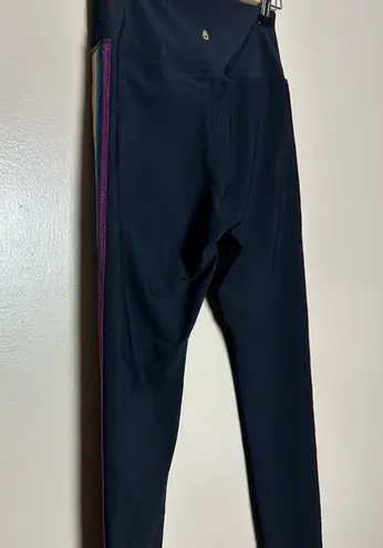 Spiritual Gangster CLEARANCE! Black  Rainbow Stripe Leggings Size S VGUC