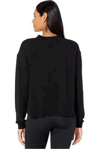 Year Of Ours Mock Neck Sweatshirt In Black