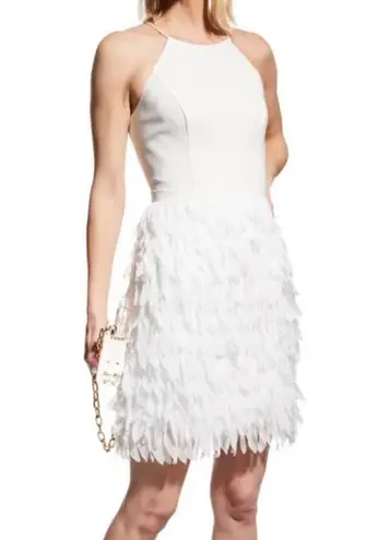 Aidan Mattox NEW AIDAN BY AIDEN MATTOX Dress Size 2 Tiered Halter Bridal Wedding Bride NWOT