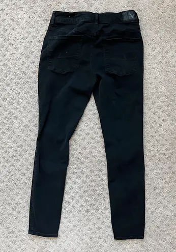 American Eagle Hi Rise Jeggings Black 8