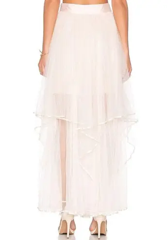 Free People NWT  Keep Me Tutu Maxi in Shell Sheer Tulle Skirt 0