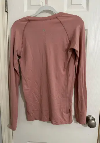 Lululemon Swiftly Tech Long Sleeve light pink