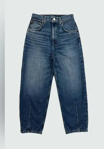 Ética Iris Relaxed Barrel Jean in Basalt, Size 24 Blue