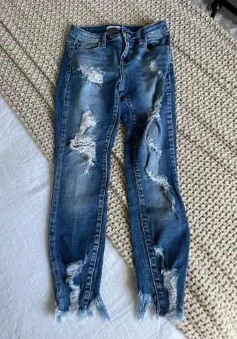 Cello Distressed Skinny Jeans